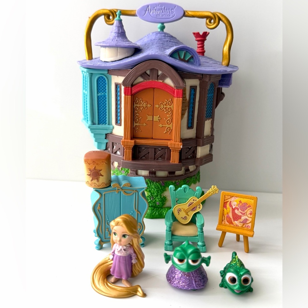 DISNEY Animators' Rapunzel Micro Playset, Tangled Disney Collection Littles